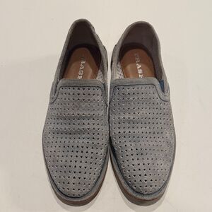 Trask Women's Perforated Gray Slip-On Loafers